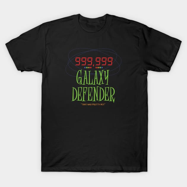 Galaxy Defender - Men in Black Alien Attack T-Shirt by GoAwayGreen